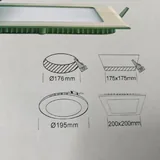 Встраиваемые круглые LED светильники 3