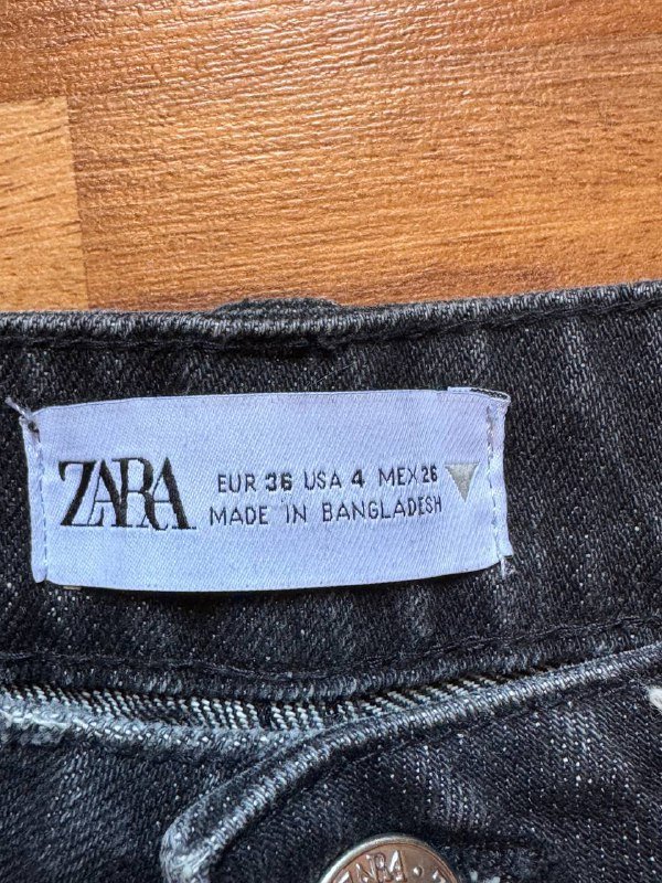 джинсы Zara графитового цвета 2