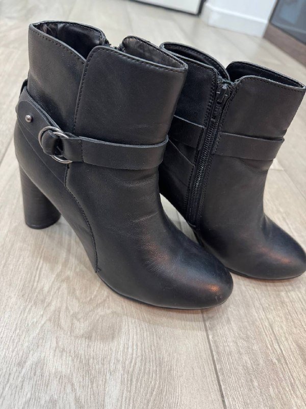 Куртка Гэсс, Ботинки бежевые со стразами, Черные кожаные ботинки 7