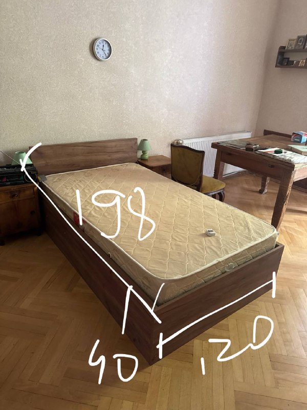 Кровать с подъёмным механизмом и матрасом 8