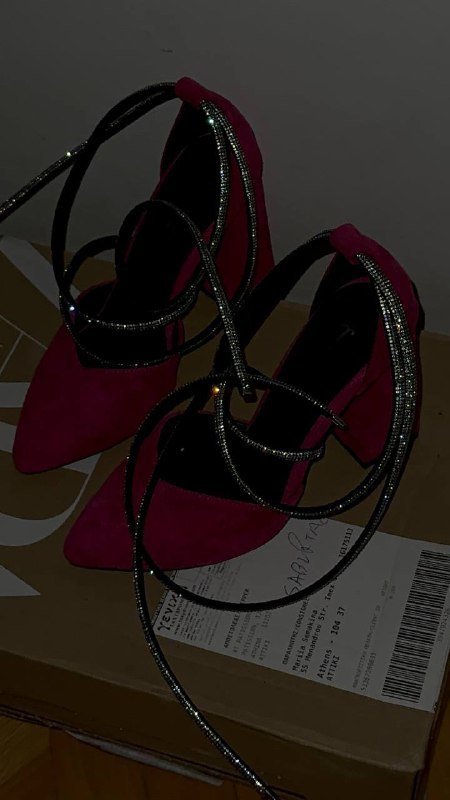 Туфли цвета фуксия на устойчивом каблуке 5