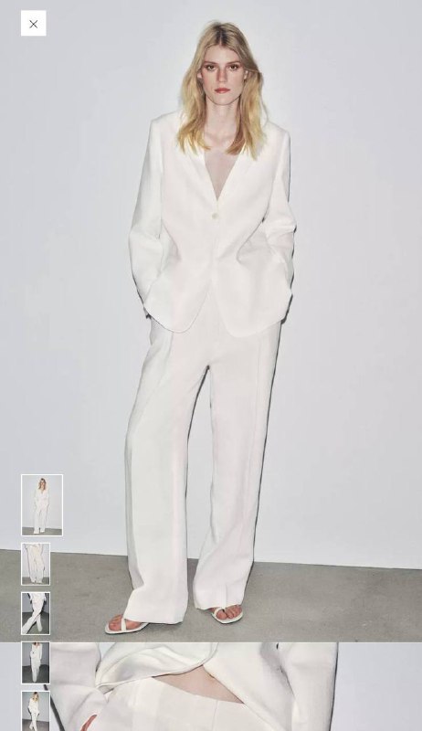 Брюки из пряжи с добавлением льна размер L 3