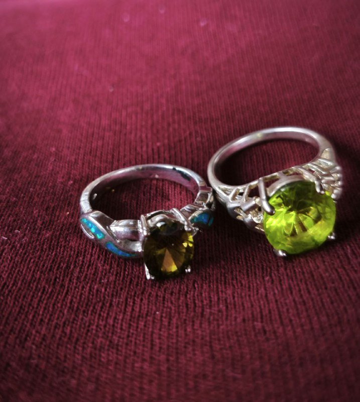 Бижутерия, серебро, кольца, серьги с камнями 4