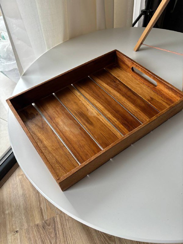 Подставка для бумаг, стакан для питания, подставка ноутбука, фонарь, поднос, мольберт, деревянный поднос 7