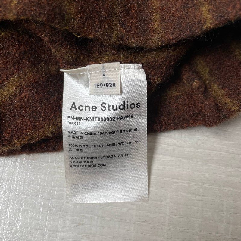 Свитер ACNE STUDIOS PAW18 шерсть 100% размер S 2
