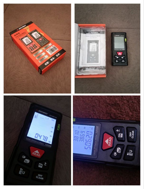 Лазерная рулетка дальномер SNDWAY SW-MS 100 метров