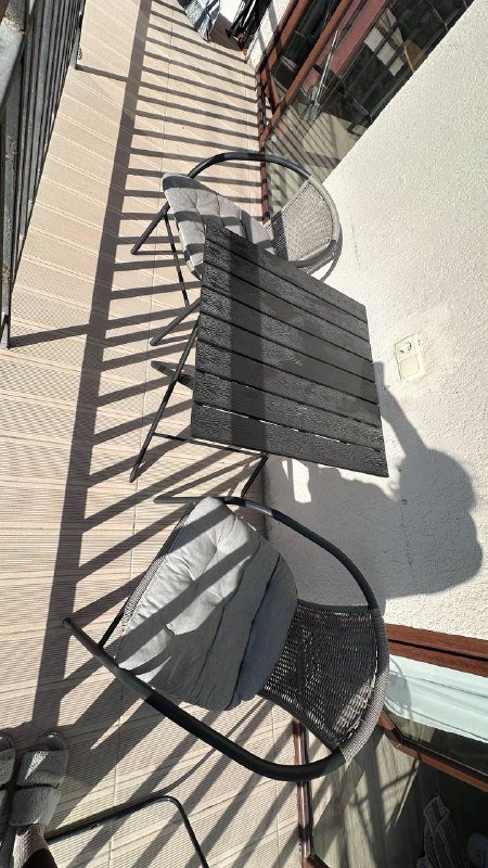 Комплект мебели для балкона стол и 2 стула 2