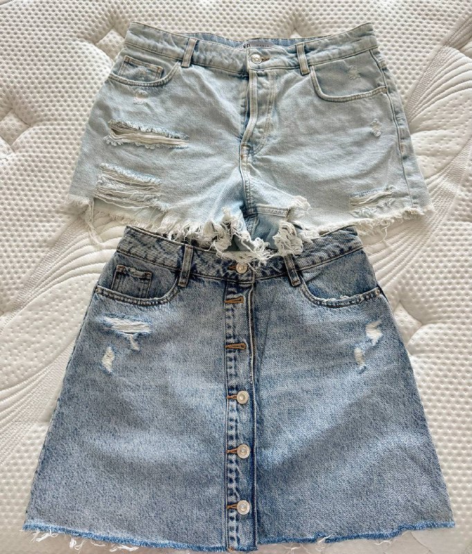 Шорты Zara, Топ Zara, Юбка Zara, Джинсы Mango, Рубашка Zara 4