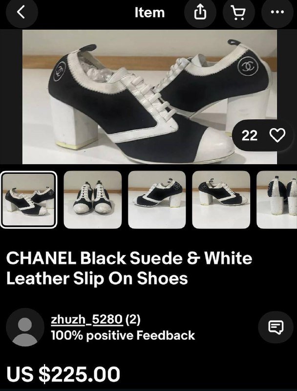 Chanel vintage женские туфли размер 38 3