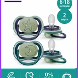 Пустышки Philips Avent, 2 штуки 2