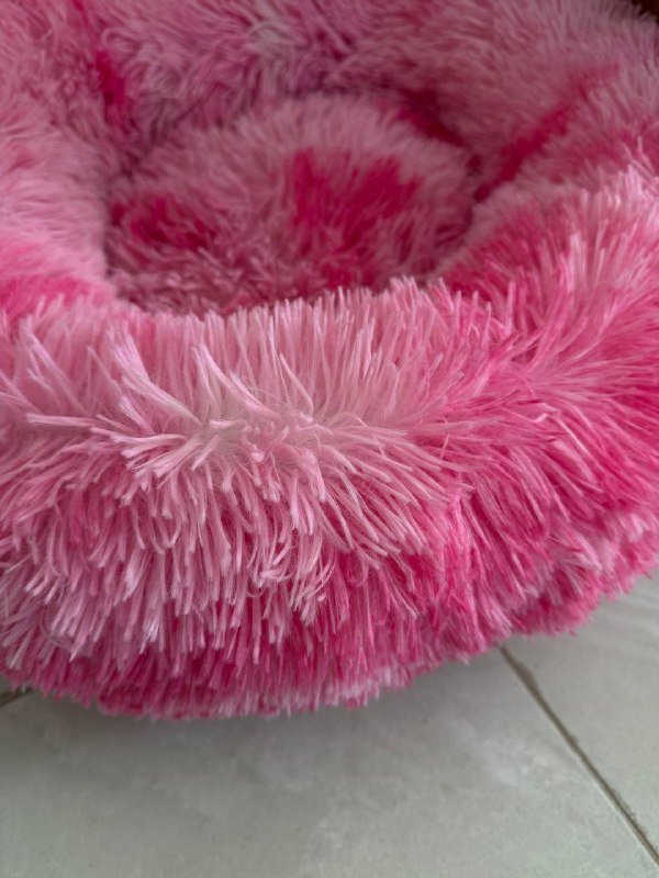 Круглая лежанка для собак и кошек 2