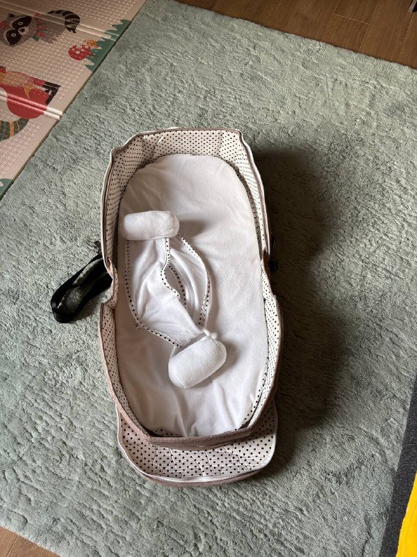 Портативная сумка переноска для новорожденного с матрасом