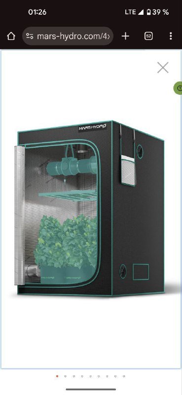 Лампа Mars Hydro, палатка, вытяжка, автополив, удобрения 2