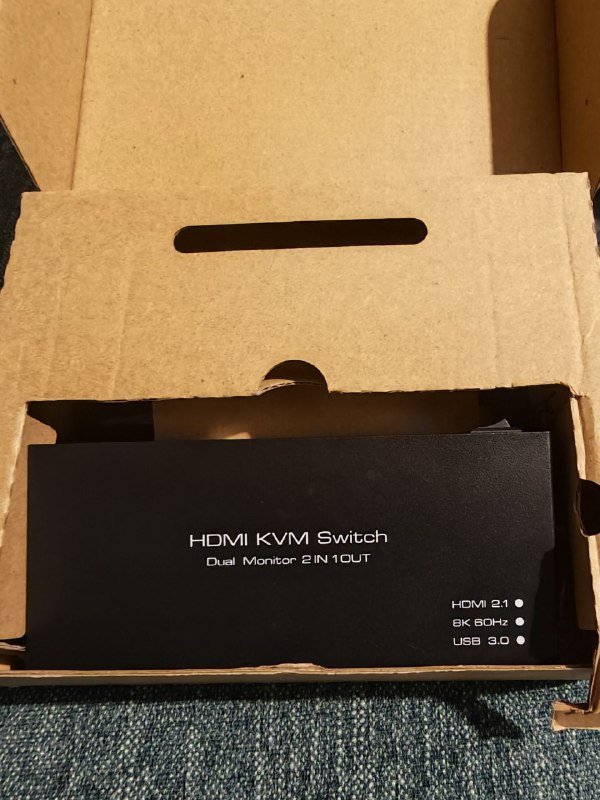 KVM Switch HDMI 8k Dual Monitor 2 PC 2 USB 3.0