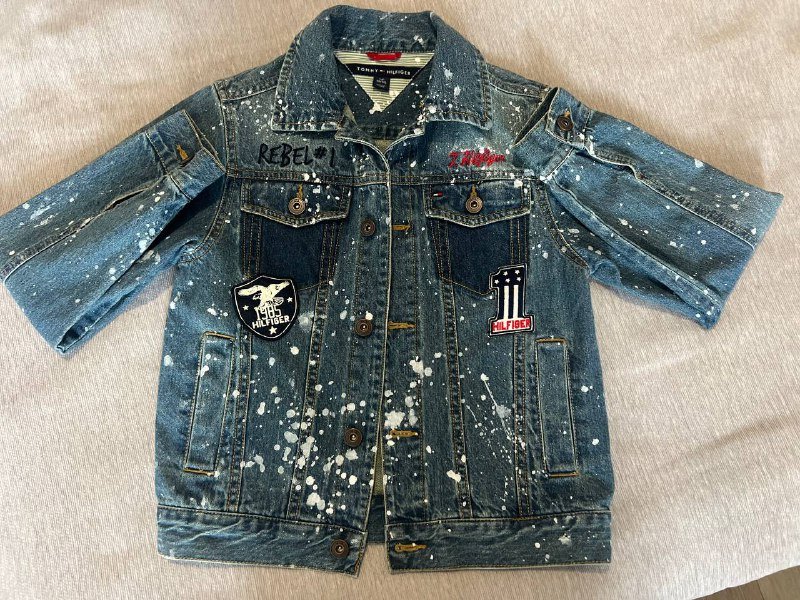 Джинсовая куртка унисекс 8-10 лет
