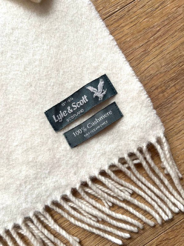 Шарф шотландский Lyle & Scott из кашемира 2