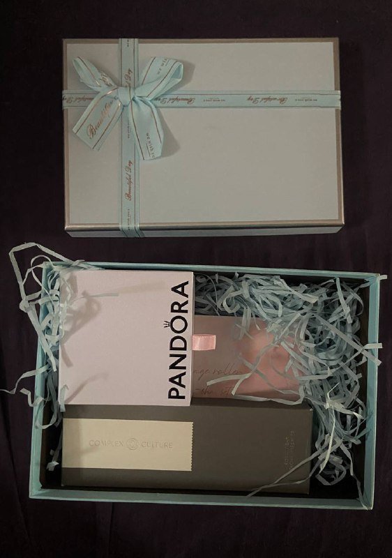 Подарочный бокс с массажером для лица и набором Pandora