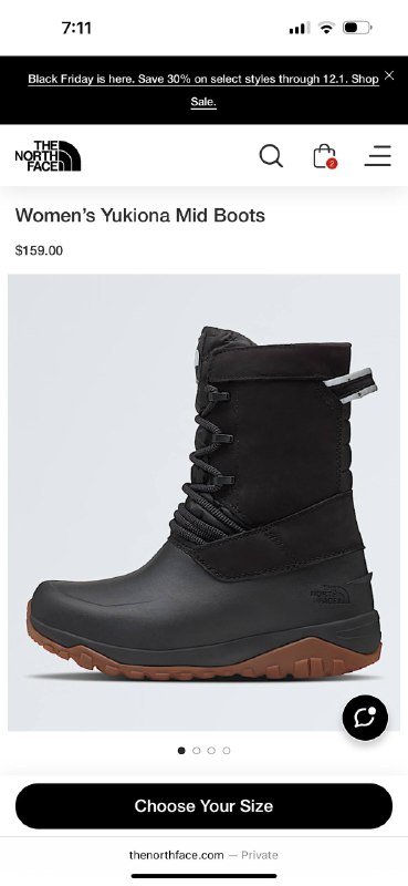 Зимние ботинки Northface женские размер US 6.5 4