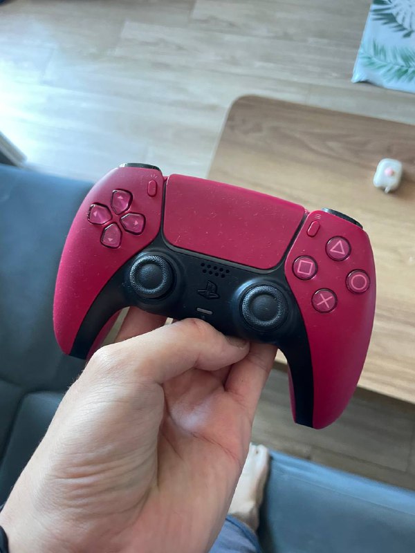 Красный геймпад джойстик PlayStation 5