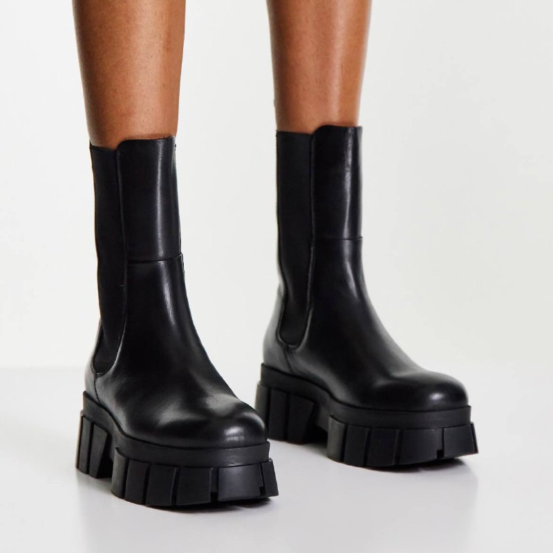 Ботинки ASOS DESIGN из натуральной кожи, размер 39 2