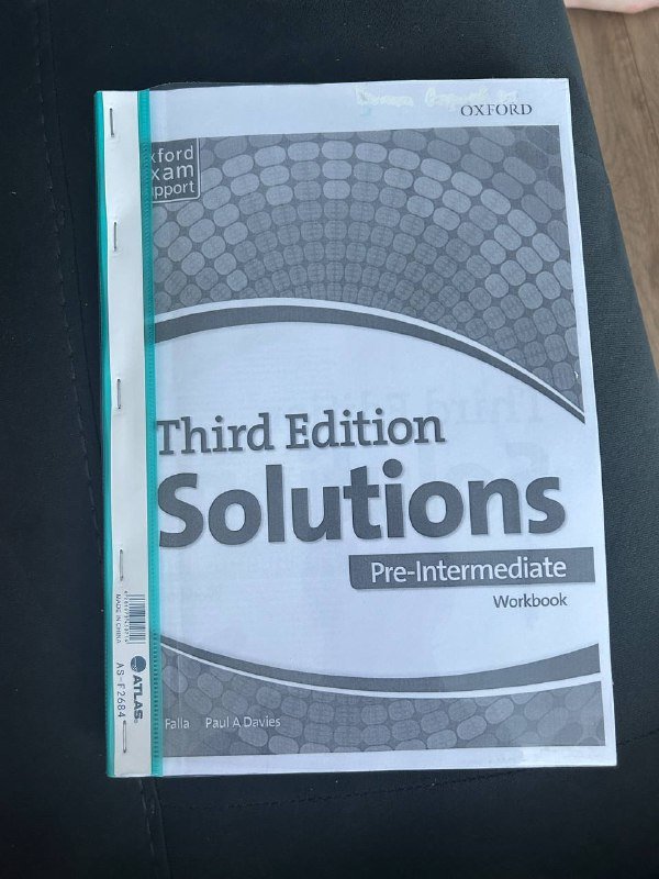 Английский язык рабочая тетрадь Solutions Pre-Intermediate