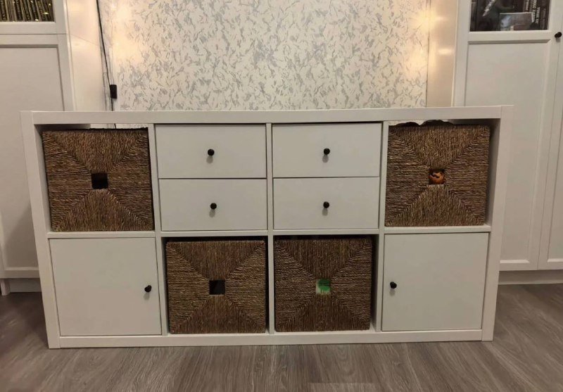 гриль Tefal OptiGrill, стеллаж с выдвижными ящиками 5