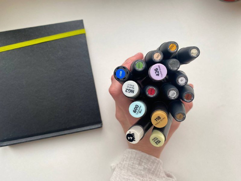 Художественные маркеры Flex, STYLEFINE и блокнот для маркеров 2