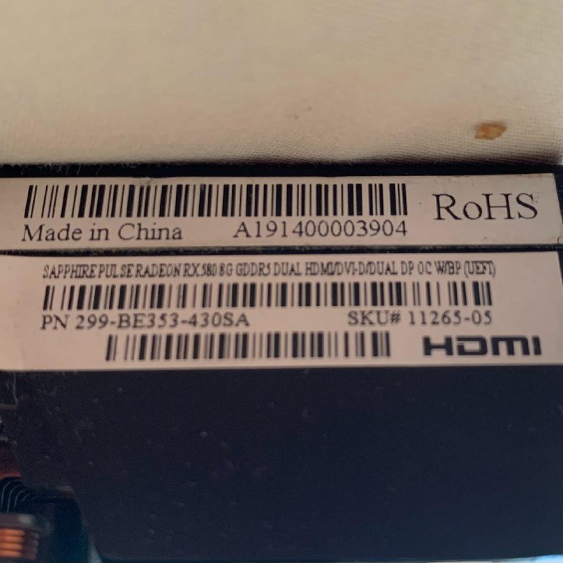 Sapphire Pulse RX 580, HyperX DDR4 16GB, XILENCE 600W, Ryzen 5 2600X 9