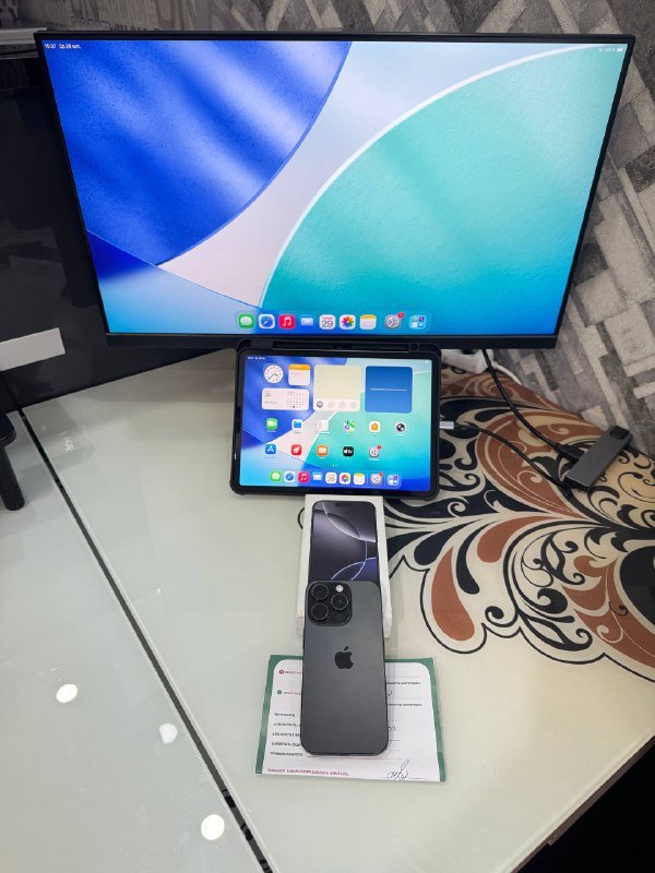 iPhone 16 Pro, iPad Pro 11 M2, монитор Acer v277