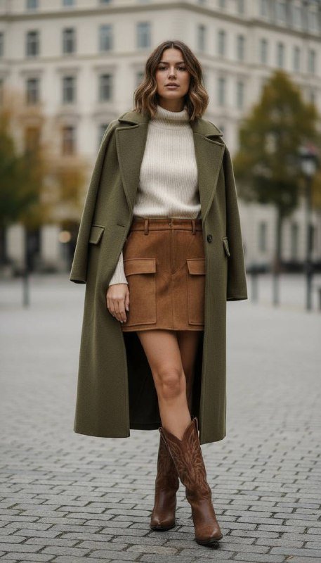 Коричневая замшевая мини юбка, размер S