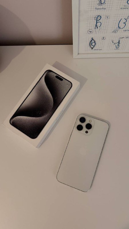 iPhone 15 Pro Max 256 ГБ White Titanium