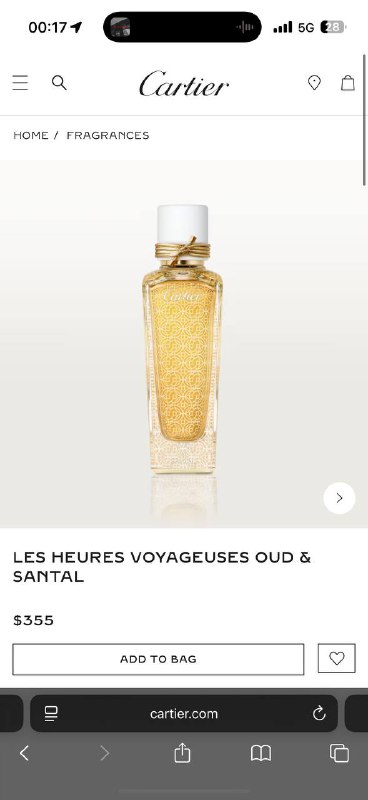 Cartier Oud & Santal парфюм