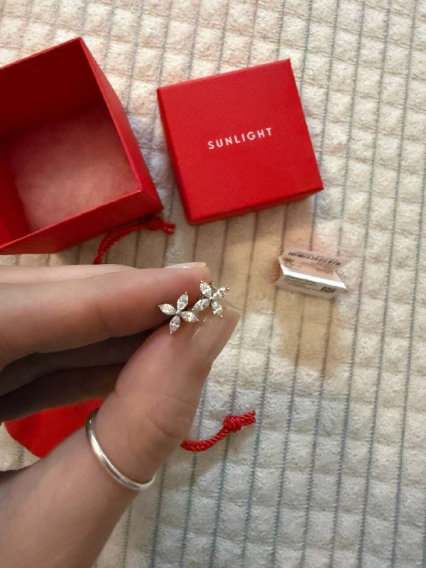 Серьги Sunlight серебро с фианитами 2