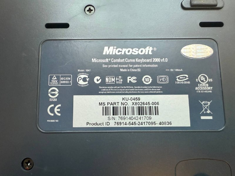 Оригинальная клавиатура Microsoft 2