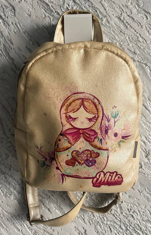 Женский синий рюкзак, Детский бежевый рюкзак, Детский черный плюшевый рюкзак 4