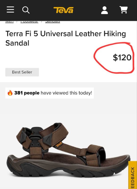 Сандалии Teva Terra Fi 4 Leather, Keen Uneek
