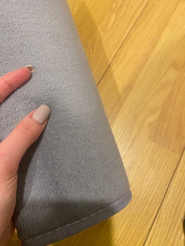 Коврики для ванной или спальни, серый и черный 3