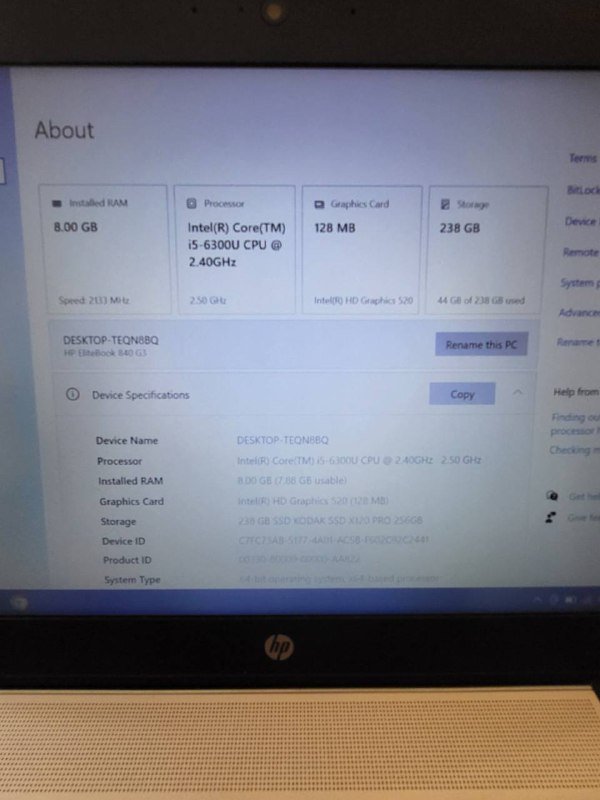 Ноутбук HP EliteBook 840 G3 2