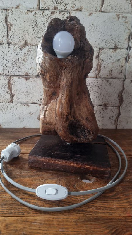 Настольные светильники из дерева для дома 5