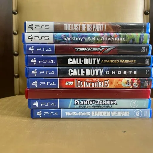 Диски PS4/PS5 Call of Duty, Sackboy, The Last of Us, Tekken, Plants vs. Zombies, LEGO