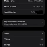 iPhone 17 Pro Max 256 ГБ 6