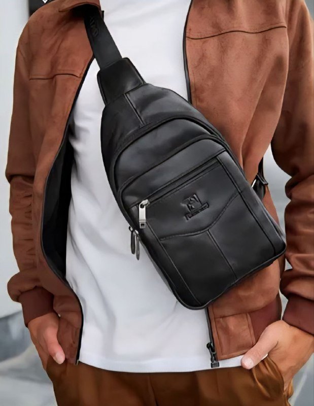 кожаная барсетка