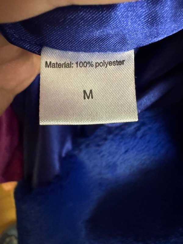 Синяя женская куртка из полиэстера, размер M 6