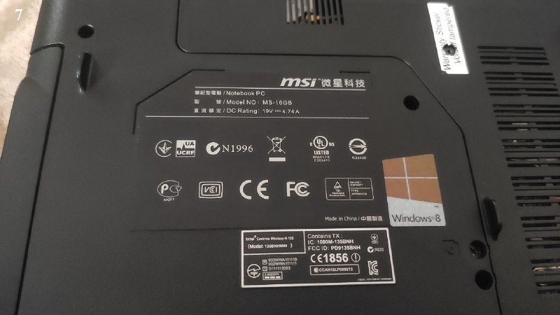 Ноутбук MSI MS-16GB, проводная мышка Bloody