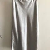 Брюки из экокожи, юбка сатиновая 2