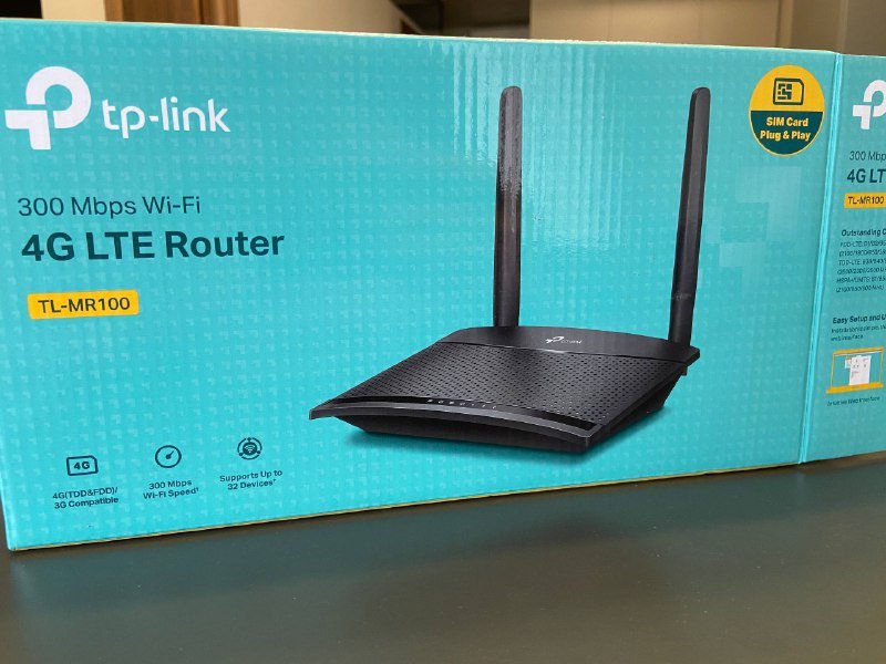 Роутер TP-Link TL-MR100 4G LTE Wi-Fi до 300 Мбит/с