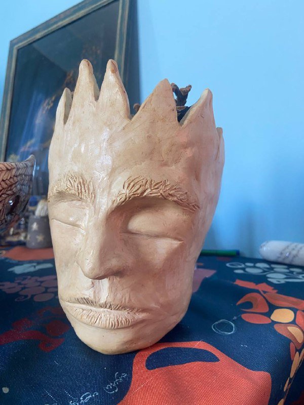 Ваза для фруктов, ваза-кашпо Десной человек, подсвечник из дерева 5