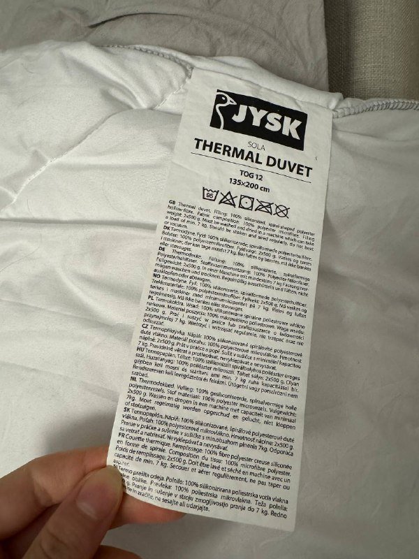 Одноместное одеяло Jysk Sola tog 12 135х200