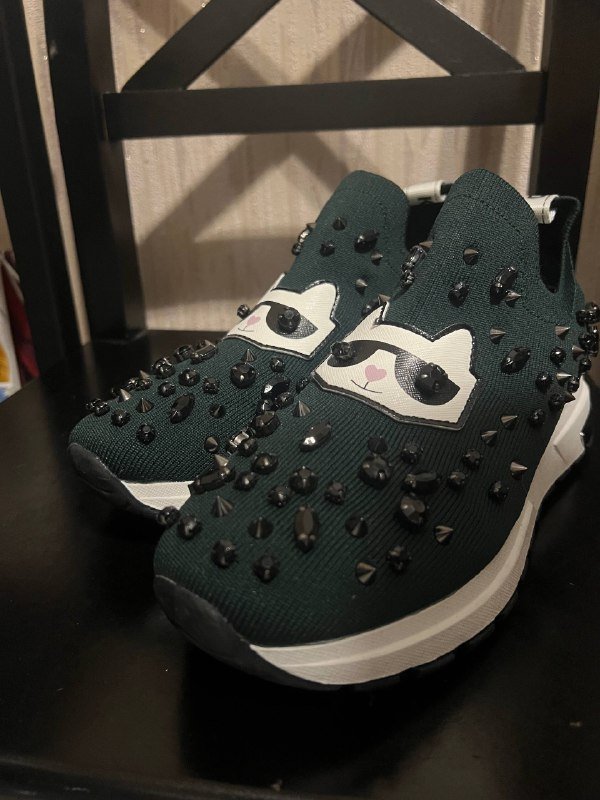 Женские кроссовки Karl Lagerfeld темный изумруд