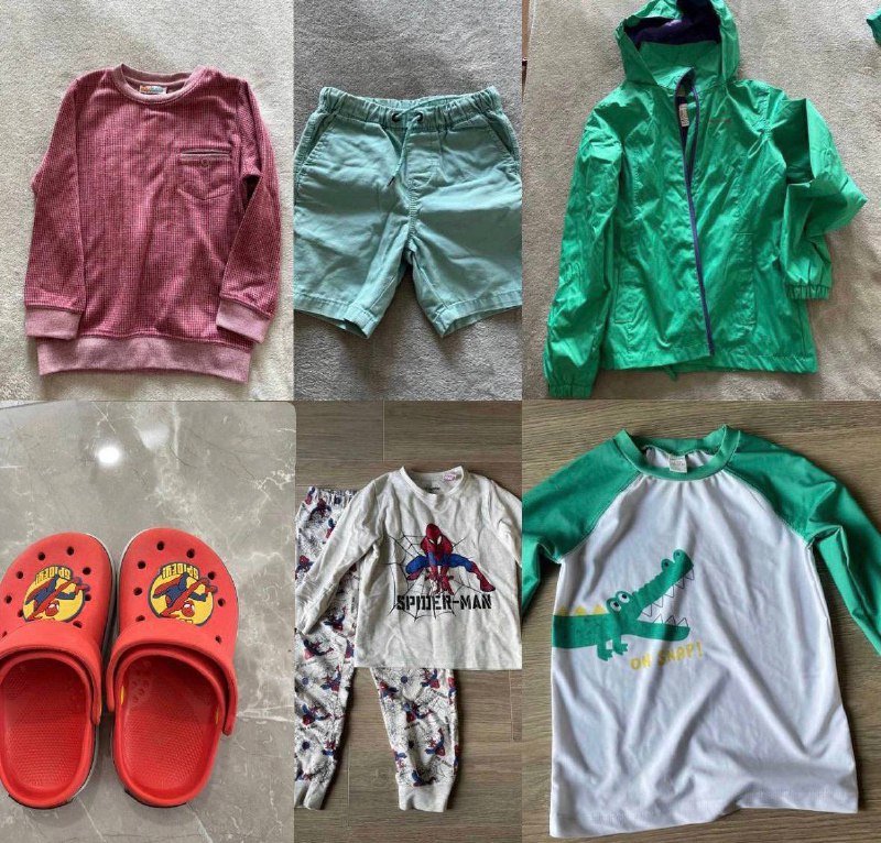 Лонгслив, шорты, дождевик, кроксы, пижама, защита от солнца